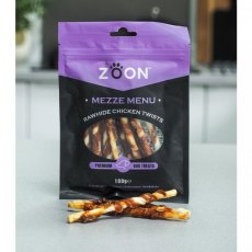 Zoon Mezze Menu Rawhide Chicken Twists - 100g Zoon Mezze Menu Rawhide Chicken Twists - 100g