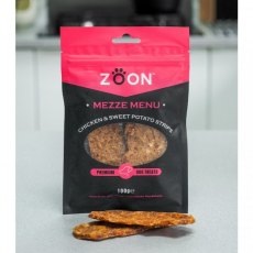 Zoon Mezze Menu Chicken & Sweet Potato Strips - 100g Zoon Mezze Menu Chicken & Sweet Potato Strips - 100g