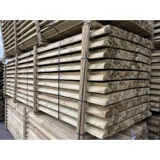 Treated Rail - Perma Half Round - 3.66m X 100mm Treated Rail - Perma Half Round - 3.66m X 100mm