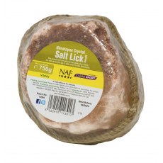 NAF Himalayan Crystal Salt Licks 750g Small NAF Himalayan Crystal Salt Licks 750g Small