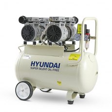 Hyundai 50 Litre Air Compressor, 11CFM/100psi, Oil Free, Low Noise, Electric 2hp | HY27550 Hyundai 50 Litre Air Compressor, 11CFM/100psi, Oil Free, Low Noise, Electric 2hp | HY27550