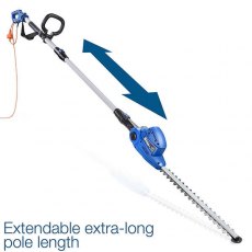 Hyundai 550W 450mm Long Reach Corded Electric Pole Hedge Trimmer/Pruner | HYPHT550E Hyundai 550W 450mm Long Reach Corded Electric Pole Hedge Trimmer/Pruner | HYPHT550E