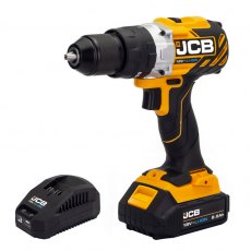 JCB 18V BRUSHLESS COMBI DRILL 1X 2.0AH LITHIUM-ION BATTERY | 21-18BLCD-2X-B JCB 18V BRUSHLESS COMBI DRILL 1X 2.0AH LITHIUM-ION BATTERY | 21-18BLCD-2X-B