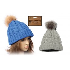 Bartleby Women's Waterproof Bobble Hat Bartleby Women's Waterproof Bobble Hat