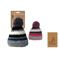 Bartleby Unisex Multi-Coloured Waterproof Bobble Hat Bartleby Unisex Multi-Coloured Waterproof Bobble Hat