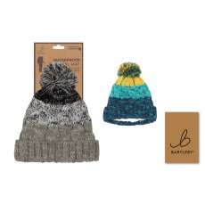 Bartleby Unisex Waterproof Turn-Up Bobble Hat Bartleby Unisex Waterproof Turn-Up Bobble Hat
