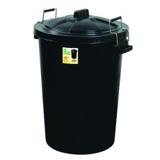 Black Plastic Dustbin - 90L Black Plastic Dustbin - 90L