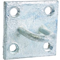 Perry's Galv Chain Staple On Plate - 2pk Perry's Galv Chain Staple On Plate - 2pk