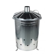 Galvanised Garden Incinerator - 90L Galvanised Garden Incinerator - 90L