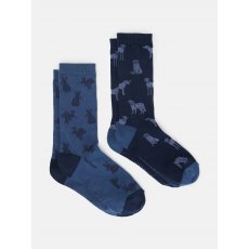 Joules Men's Kingsbury Socks 2Pk Joules Men's Kingsbury Socks 2Pk