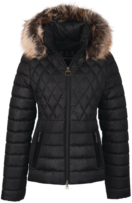 Barbour puffa hot sale coat womens