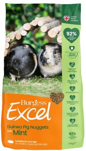 Burgess Guinea Pig Excel With Mint 1.5kg BATA Ltd