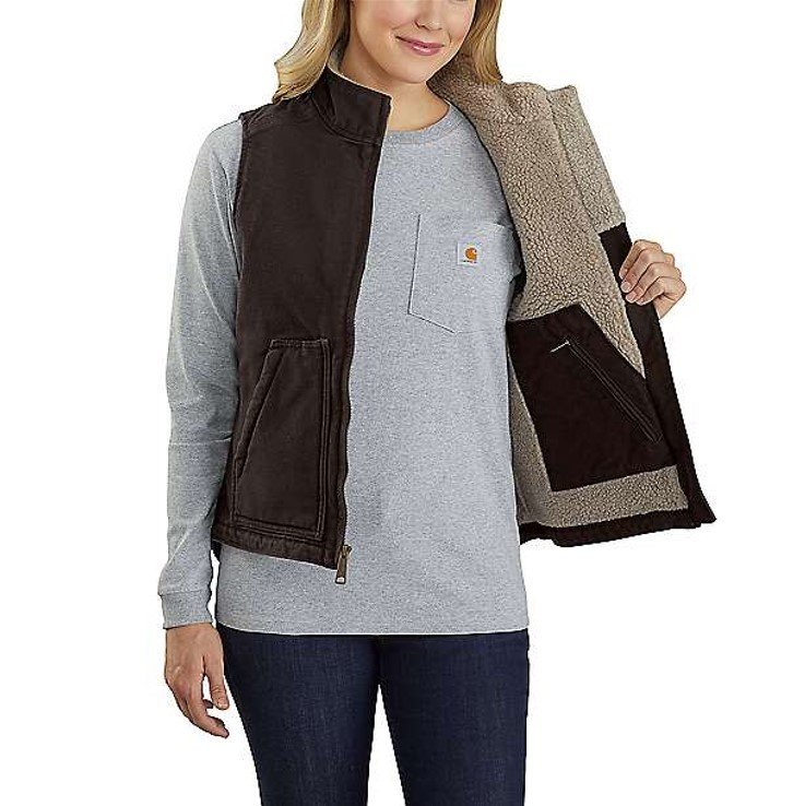 Carhartt Ladies' Duck Sherpa Mock Neck Vest - BATA Ltd