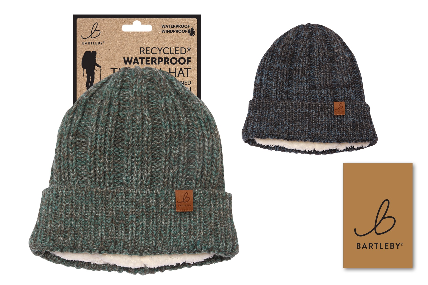 Bartleby Sherpa Lined Chunky Rib Waterproof Hat - BATA Ltd