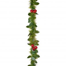 Premier 4-Ply Green Tinsel With 21pc Bauble - 2.7m x 12cm Premier 4-Ply Green Tinsel With 21pc Bauble - 2.7m x 12cm