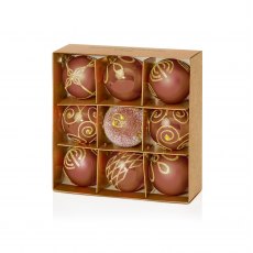 Premier Sepia Decorated Balls - 9 x 60mm Premier Sepia Decorated Balls - 9 x 60mm