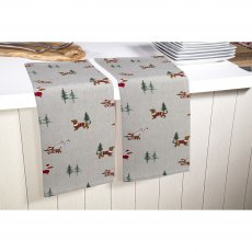 Premier Set Of 2 Christmas Dog Tea Towel - 65cm Premier Set Of 2 Christmas Dog Tea Towel - 65cm