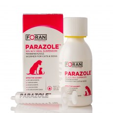 Foran Pet Care Parazole Wormer | For Cats & Dogs - 100ml Foran Pet Care Parazole Wormer | For Cats & Dogs - 100ml