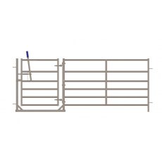 IAE 6 Rail Sheep Hurdle C/w Hinged Gate 8'2 IAE 6 Rail Sheep Hurdle C/w Hinged Gate 8'2