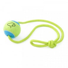 Zoon Pooch 6.5cm Ball On Rope Zoon Pooch 6.5cm Ball On Rope