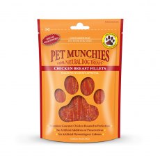 Pet Munchies Dog Treat Chicken Breast Fillets - 100g Pet Munchies Dog Treat Chicken Breast Fillets - 100g
