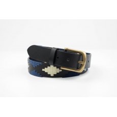 Ibex Of England 35mm Polo Pattern Leather Belt Ibex Of England 35mm Polo Pattern Leather Belt