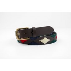 Ibex Of England 35mm Polo Pattern Leather Belt Ibex Of England 35mm Polo Pattern Leather Belt