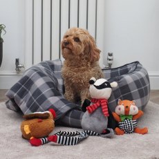 Zoon Fleece Square Bed Grey Recycled Tuffearth - Small Zoon Fleece Square Bed Grey Recycled Tuffearth - Small