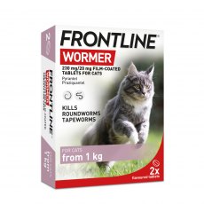 Frontline Wormer Tablets For Cats - 2pk Frontline Wormer Tablets For Cats - 2pk