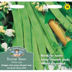 Fothergills Runner Bean White Lady Fothergills Runner Bean White Lady
