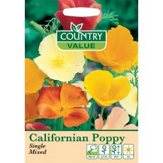 California Poppy Single Mix Cv Seeds California Poppy Single Mix Cv Seeds