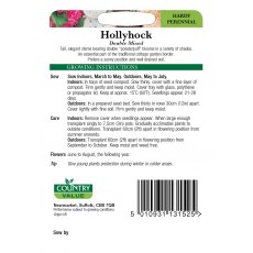 Hollyhock Double Mixed C V Seeds