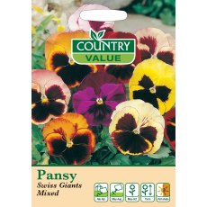 Fothergills Pansy Swiss Giants Mixed Fothergills Pansy Swiss Giants Mixed