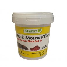 Country Brodifacoum Block - 15 x 20g Tub Country Brodifacoum Block - 15 x 20g Tub