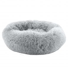 Ancol Super Plush Donut Bed - 50cm Slate Grey Ancol Super Plush Donut Bed - 50cm Slate Grey