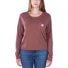 Carhartt Women's Lightweight Long-Sleeve, Cotton-Tencel Blend, Pocket T-Shirt Carhartt Women's Lightweight Long-Sleeve, Cotton-Tencel Blend, Pocket T-Shirt