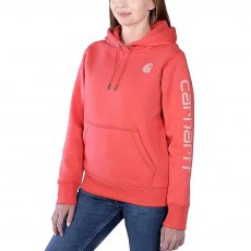 Carhartt Women's Sweatshirt With Sleeve Logo Carhartt Women's Sweatshirt With Sleeve Logo