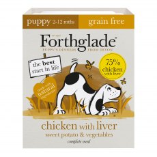 Forthglade Puppy Complete Grain Free Chicken Tray - 395g Forthglade Puppy Complete Grain Free Chicken Tray - 395g