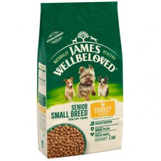 James Wellbeloved Senior Small Breed Turkey & Rice - 7.5kg James Wellbeloved Senior Small Breed Turkey & Rice - 7.5kg