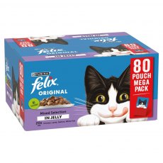 Felix Original Pouch Selection - 80pk x 85g Felix Original Pouch Selection - 80pk x 85g