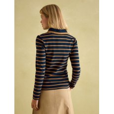 Joules Women's Fairfield Navy & Tan Top