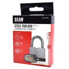 Scan Laminated Steel Combination Padlock