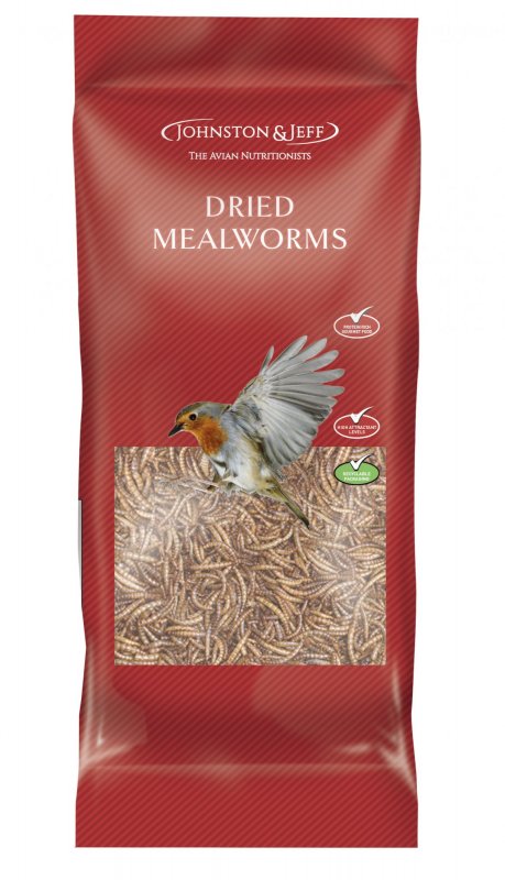 Johnston & Jeff Dried Mealworms - 1kg