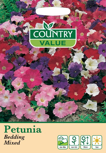 Mr Fothergill's Petunia Bedding Mixed C V Seeds