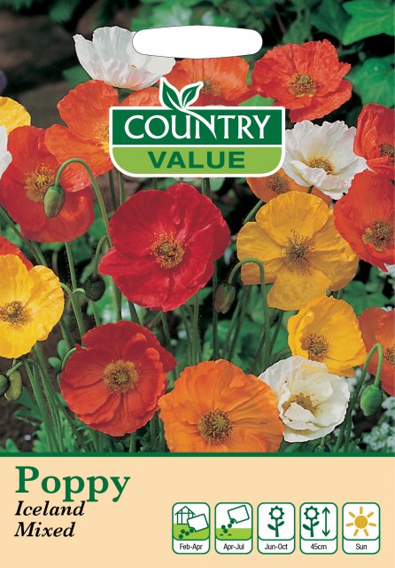 Mr Fothergill's Poppy Iceland Mixed C V Seeds