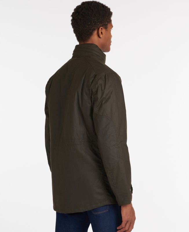 Barbour mull waxed jacket hot sale olive