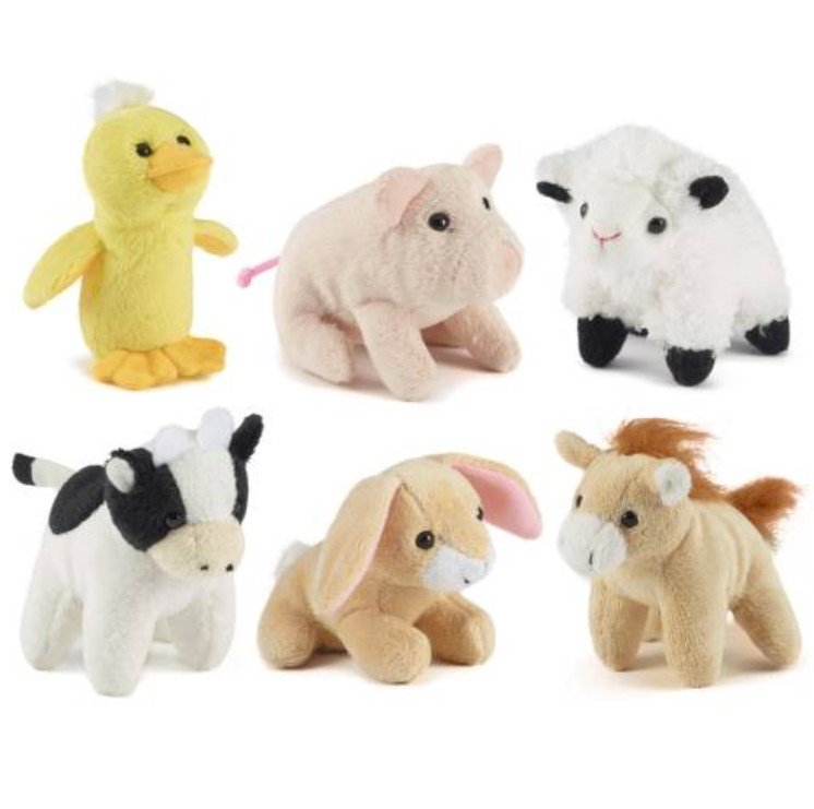 Keycraft Farm Mini Buddies - Living Nature Soft Toy - 9cm