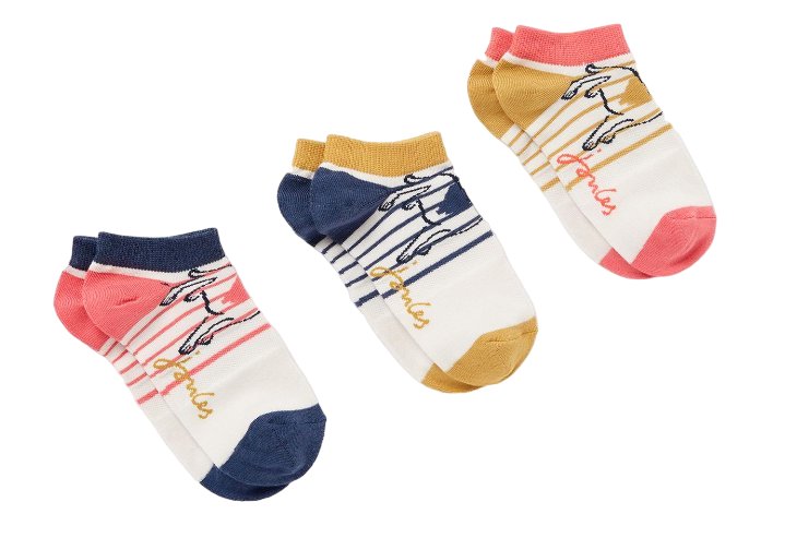 Joules Joules Rilla Sausage Dog Trainer Socks - 3pk