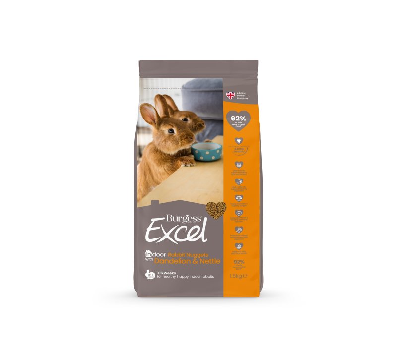 Burgess Burgess Excel Indoor Rabbit Nuggets - 1.5kg