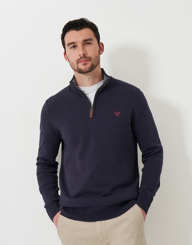 Crew Clothing Crew Clothing  Men's Organic Classic Half Zip Jumper